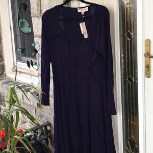 NEW purple flouncy flowing dress